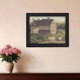 Stone Barn 1 Black Framed Print Wall Art - Homeroots - Flyclothing LLC