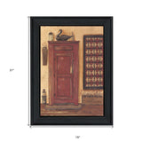 Old Red Pie Safe Black Framed Print Wall Art - Homeroots - Flyclothing LLC