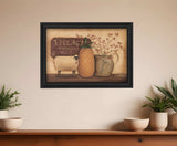 Country Necessities Black Framed Print Bathroom Wall Art - Homeroots - Flyclothing LLC