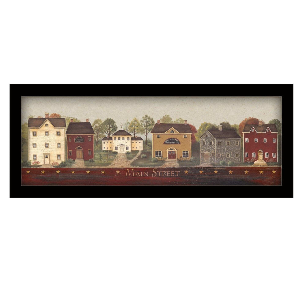 Main Street 1 Black Framed Print Wall Art - Homeroots - Flyclothing LLC