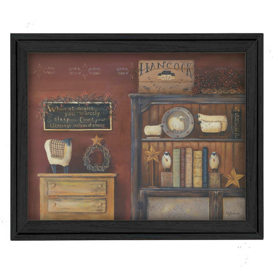 Count Your Blessings 3 Black Framed Print Wall Art - Homeroots - Flyclothing LLC