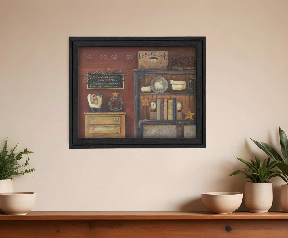 Count Your Blessings 3 Black Framed Print Wall Art - Homeroots - Flyclothing LLC