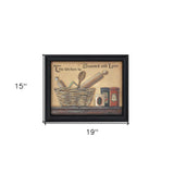 Seasoned with Love Black Framed Print Kitchen Wall Art - Homeroots - Flyclothing LLC