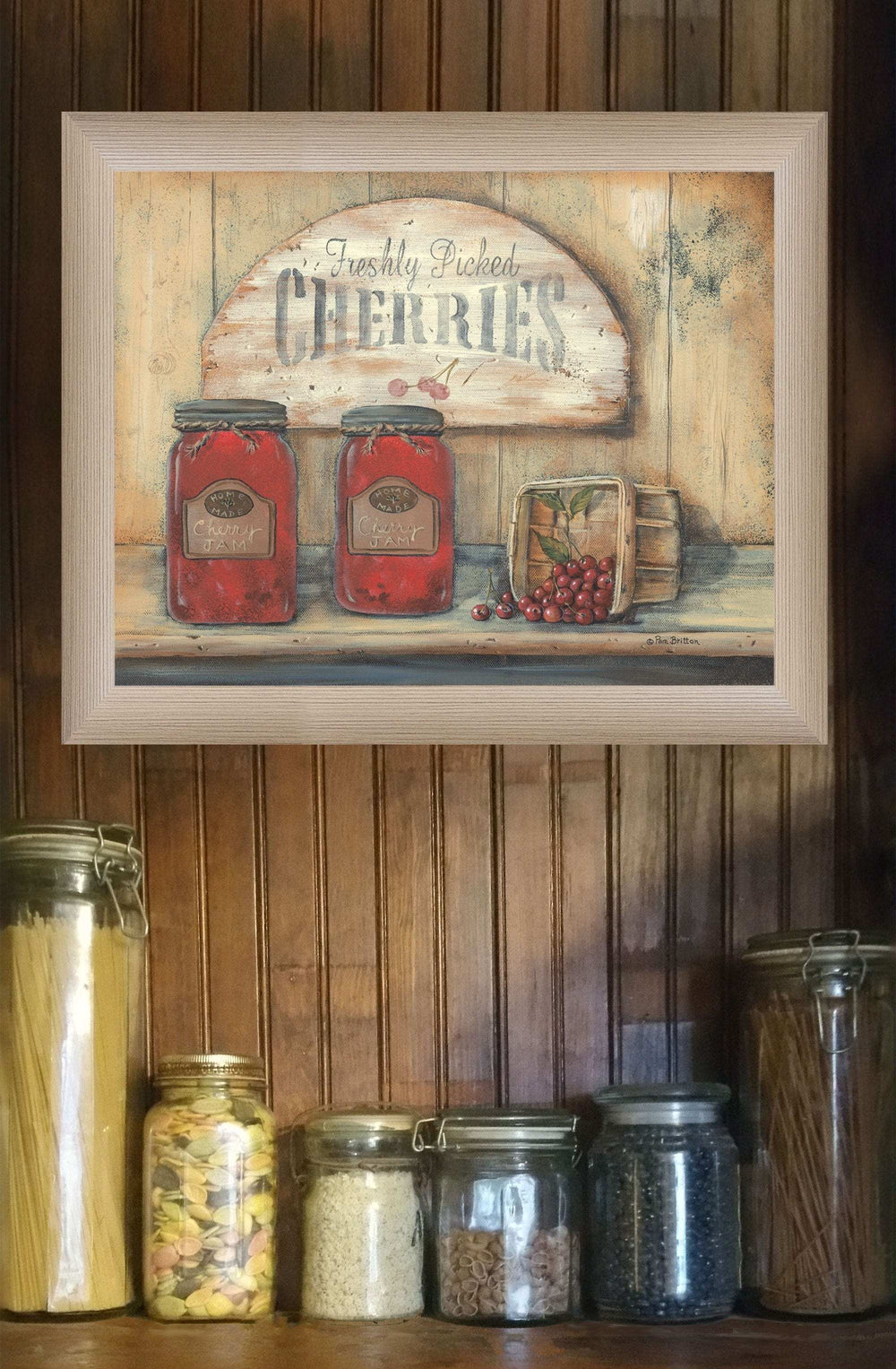CHERRY JAM 1 Brown Framed Print Wall Art - Homeroots - Flyclothing LLC