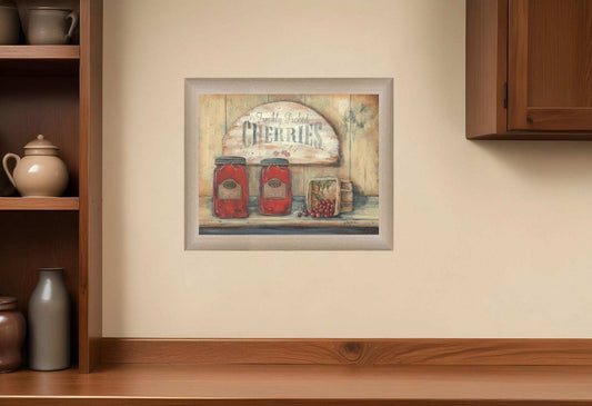 CHERRY JAM 1 Brown Framed Print Wall Art - Homeroots - Flyclothing LLC