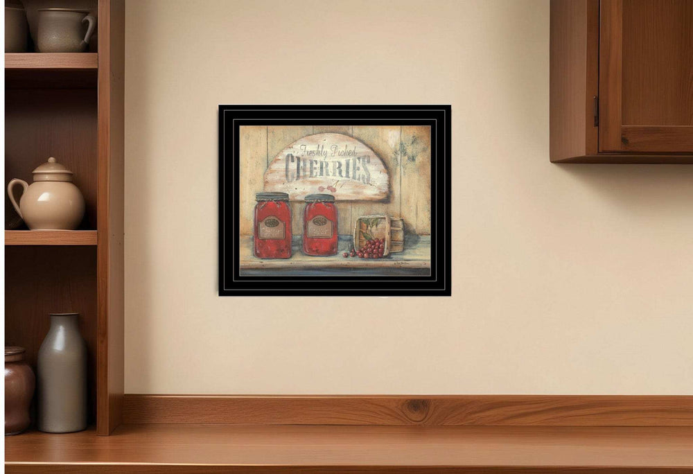 CHERRY JAM 2 Black Framed Print Wall Art - Homeroots - Flyclothing LLC