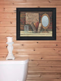 Country Bath 3 Black Framed Print Bathroom Wall Art - Homeroots - Flyclothing LLC