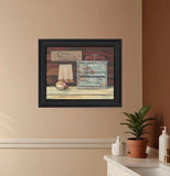 Clean Towels 1 Black Framed Print Bathroom Wall Art - Homeroots - Flyclothing LLC