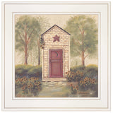Folk Art Outhouse III 1 White Framed Print Wall Art - Homeroots - Flyclothing LLC