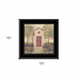 Folk Art Outhouse III 2 Black Framed Print Wall Art - Homeroots - Flyclothing LLC