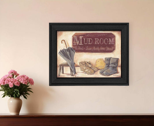 Muddy Shoes Black Framed Print Wall Art - Homeroots - Flyclothing LLC