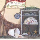 Seafood Shack White Picture Frame Print Kitchen Wall Art - Homeroots - Flyclothing LLC