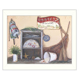 Seafood Shack White Picture Frame Print Kitchen Wall Art - Homeroots - Flyclothing LLC