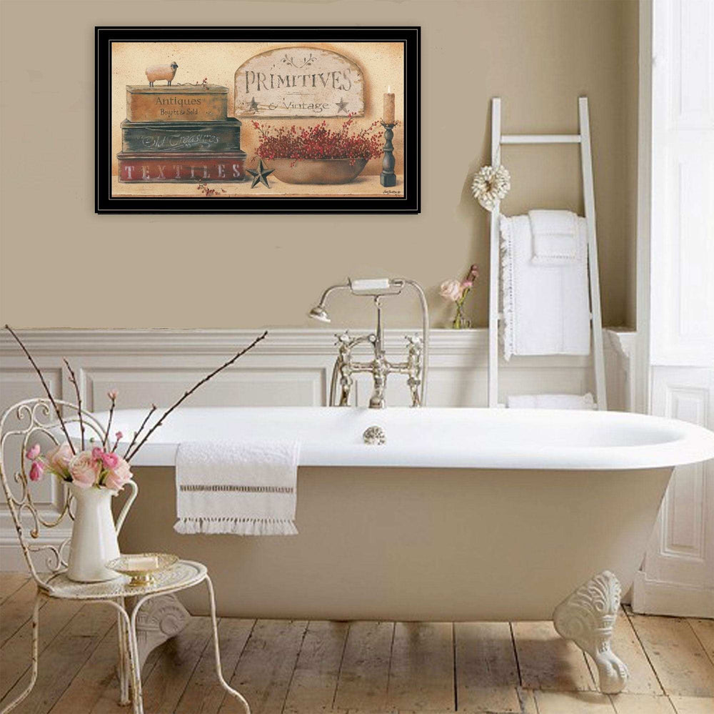 Primitives and Vintage III Black Framed Americana Print Wall Art - Homeroots - Flyclothing LLC