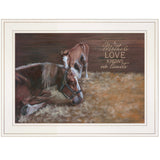 A Mother Love Horses 1 White Framed Print Wall Art - Homeroots - Flyclothing LLC