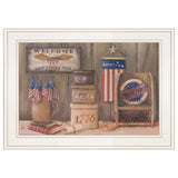 Sweet Land of Liberty 2 White Framed Print Wall Art - Homeroots - Flyclothing LLC