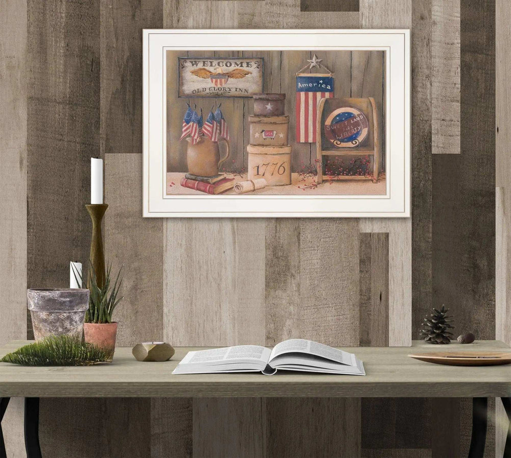Sweet Land of Liberty 2 White Framed Print Wall Art - Homeroots - Flyclothing LLC