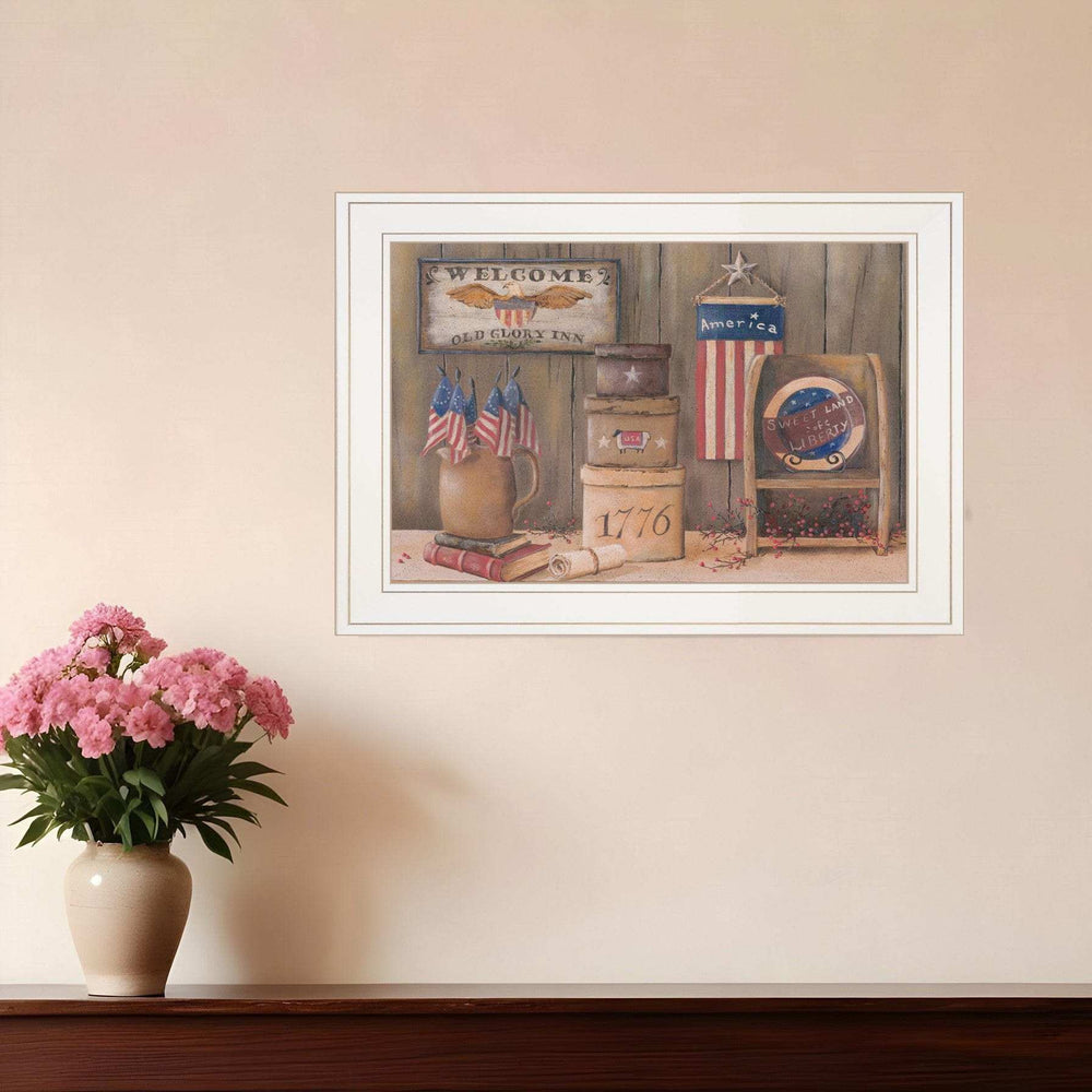 Sweet Land of Liberty 2 White Framed Print Wall Art - Homeroots - Flyclothing LLC