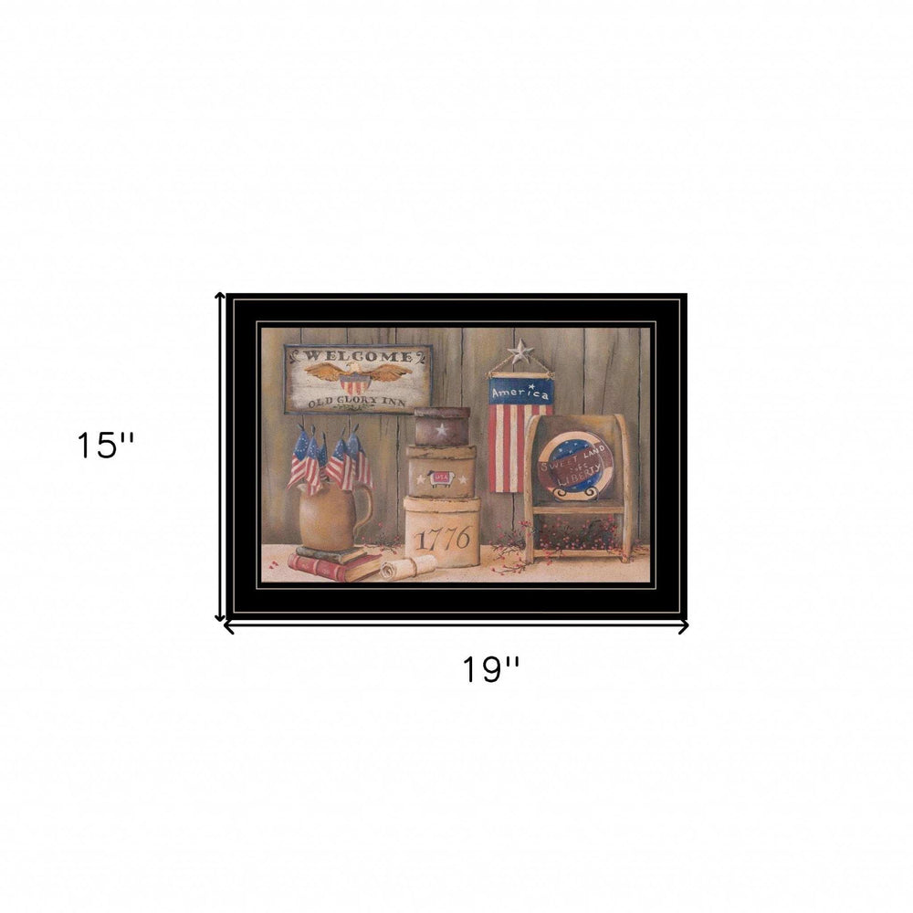 Sweet Land of Liberty 3 Black Framed Print Wall Art - Homeroots - Flyclothing LLC