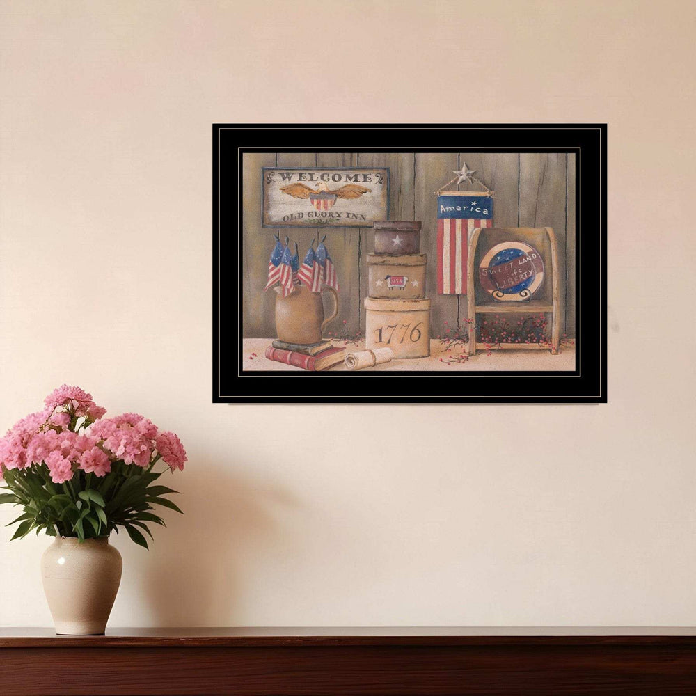 Sweet Land of Liberty 3 Black Framed Print Wall Art - Homeroots - Flyclothing LLC