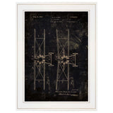 Airplane Patent I 1 White Framed Print Wall Art - Homeroots - Flyclothing LLC