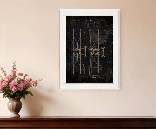 Airplane Patent I 1 White Framed Print Wall Art - Homeroots - Flyclothing LLC