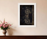 Motor Bike Patent I 1 White Framed Print Wall Art - Homeroots - Flyclothing LLC
