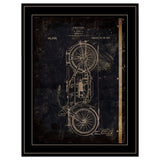 Motor Bike Patent I 2 Black Framed Print Wall Art - Homeroots - Flyclothing LLC