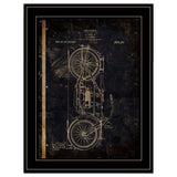 Motor Bike Patent I 2 Black Framed Print Wall Art - Homeroots - Flyclothing LLC