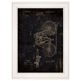 Motor Bike Patent I 3 White Framed Print Wall Art - Homeroots - Flyclothing LLC