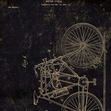 Motor Bike Patent I 3 White Framed Print Wall Art - Homeroots - Flyclothing LLC