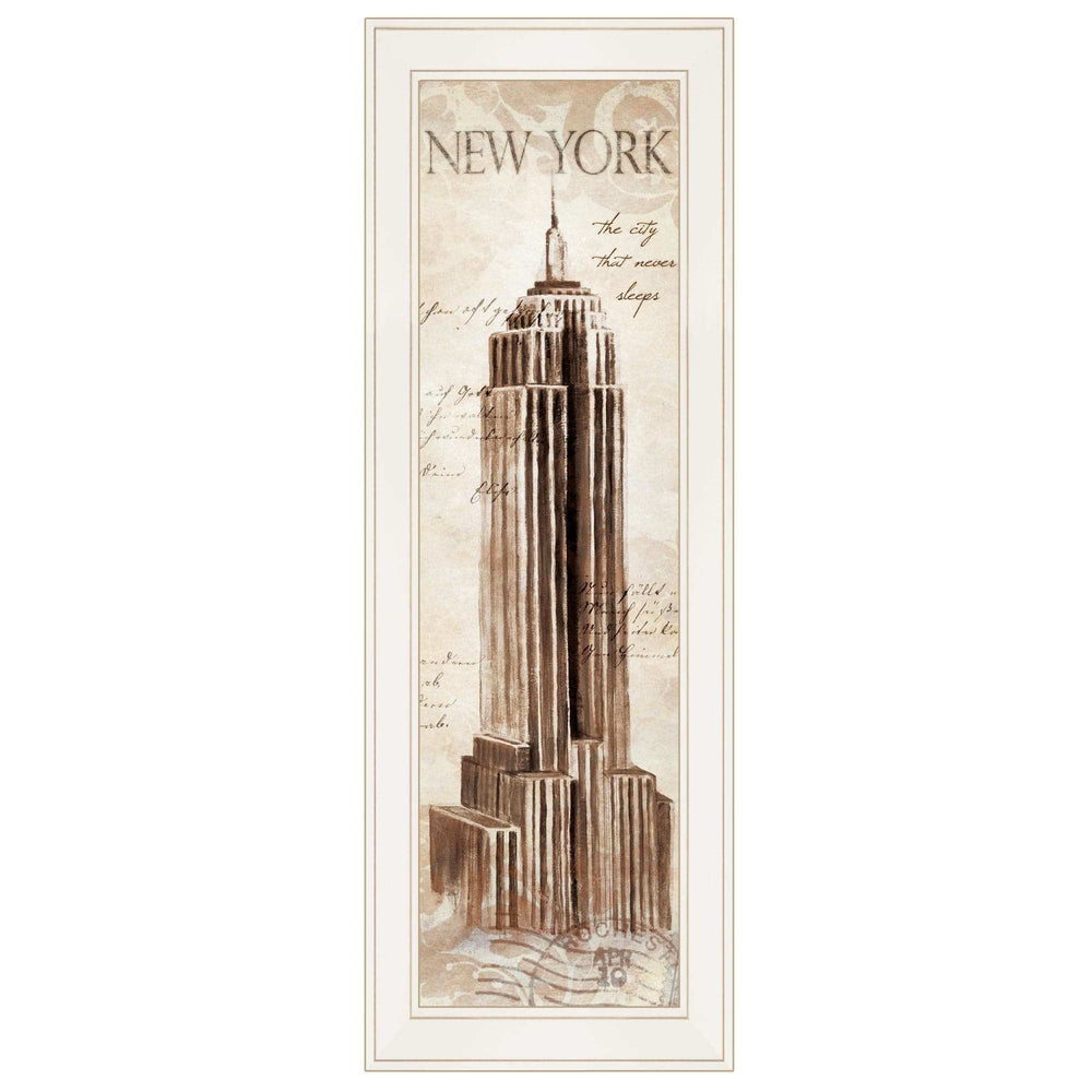 New York Panel 1 White Framed Print Wall Art - Homeroots - Flyclothing LLC