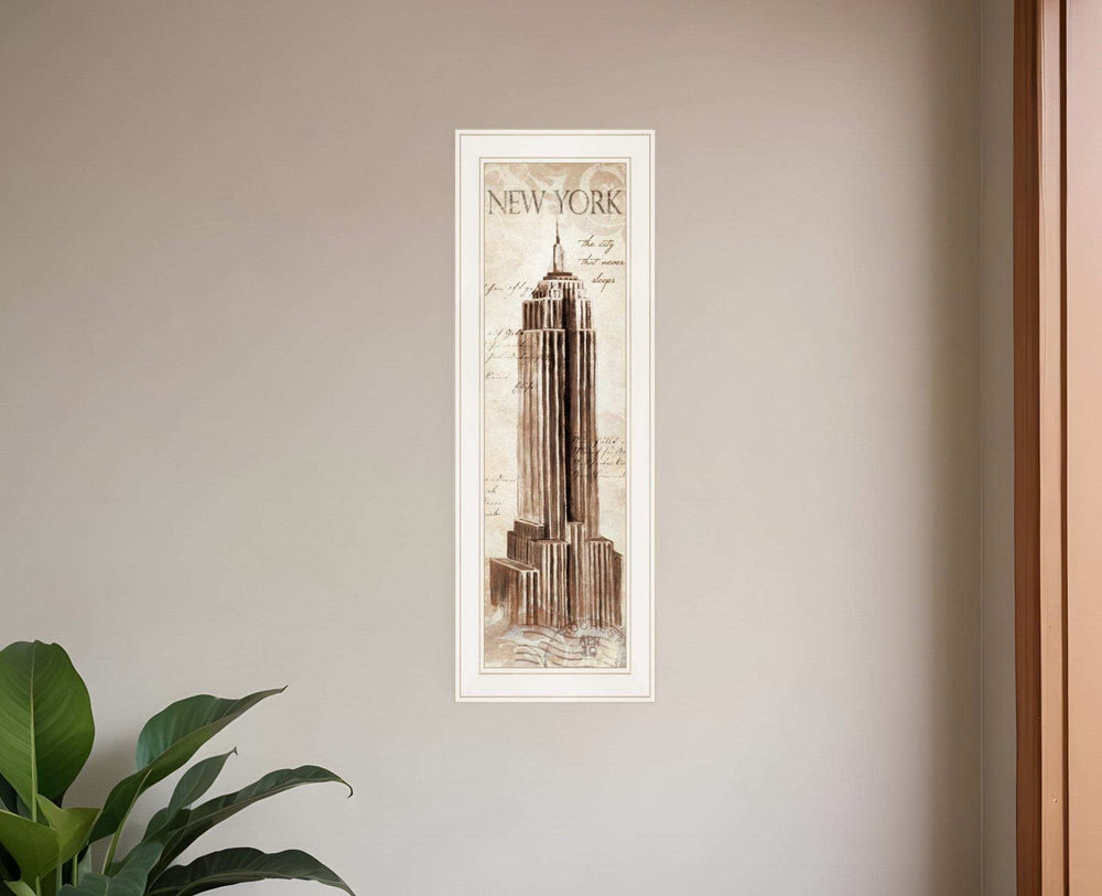 New York Panel 1 White Framed Print Wall Art - Homeroots - Flyclothing LLC