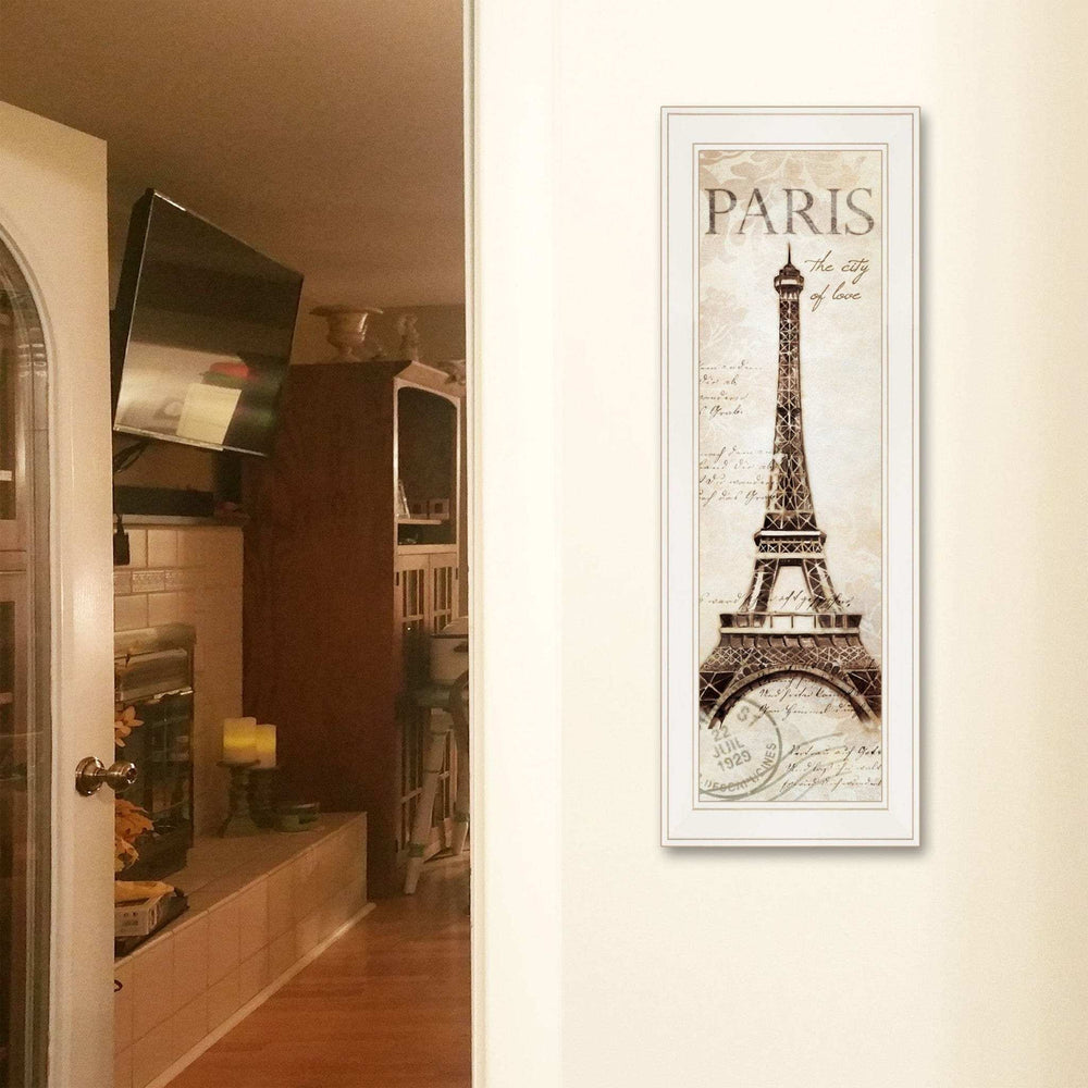Paris Panel 1 White Framed Print Wall Art - Homeroots - Flyclothing LLC