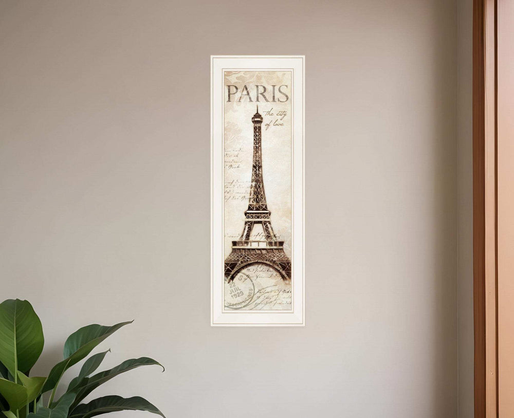 Paris Panel 1 White Framed Print Wall Art - Homeroots - Flyclothing LLC