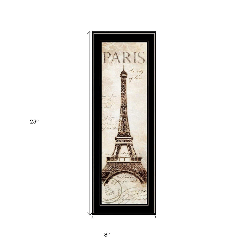 Paris Panel 2 Black Framed Print Wall Art - Homeroots - Flyclothing LLC
