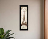 Paris Panel 2 Black Framed Print Wall Art - Homeroots - Flyclothing LLC