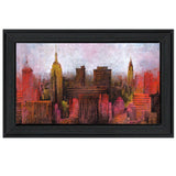 NYC Skyline 2 Black Framed Print Wall Art - Homeroots - Flyclothing LLC