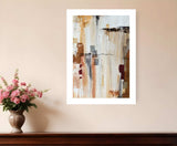 Falling Blocks 1 White Framed Print Wall Art - Homeroots - Flyclothing LLC