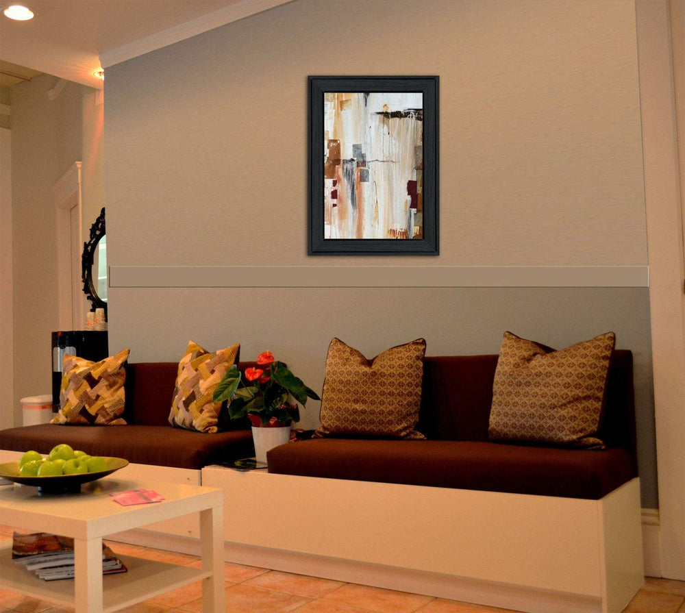 Falling Blocks 2 Black Framed Print Wall Art - Homeroots - Flyclothing LLC