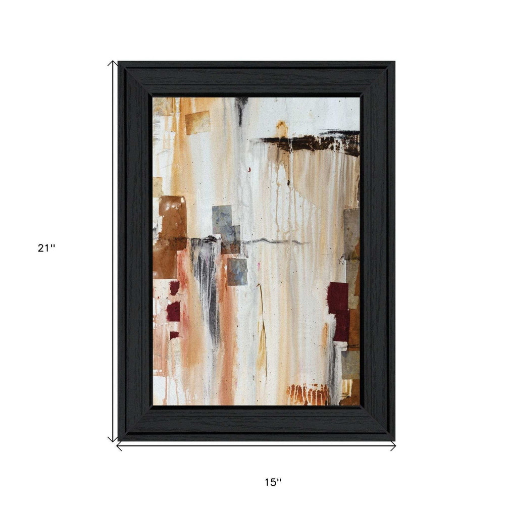 Falling Blocks 2 Black Framed Print Wall Art - Homeroots - Flyclothing LLC
