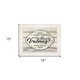 Our Family Values 2 White Framed Print Wall Art - Homeroots - Flyclothing LLC