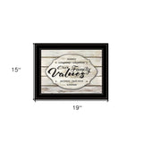 Our Family Values 3 Black Framed Print Wall Art - Homeroots - Flyclothing LLC