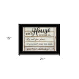 Our House is Lived In 3 Black Framed Print Wall Art - Homeroots - Flyclothing LLC