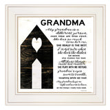 My Grandma White Framed Print Wall Art - Homeroots - Flyclothing LLC