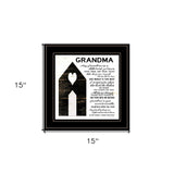 My Grandma is the Best Black Framed Print Wall Art - Homeroots - Flyclothing LLC