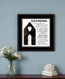 My Grandma is the Best Black Framed Print Wall Art - Homeroots - Flyclothing LLC