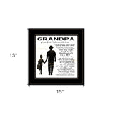 My Grandpa is the Best 1 Black Framed Print Wall Art - Homeroots - Flyclothing LLC