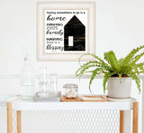 A Blessing 1 White Framed Print Wall Art - Homeroots - Flyclothing LLC
