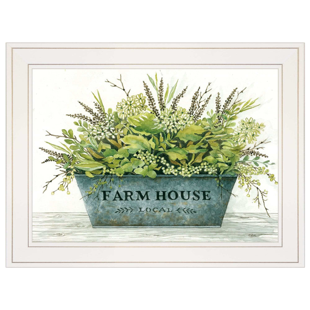 Farmhouse White Framed Print Wall Art - Homeroots - Flyclothing LLC